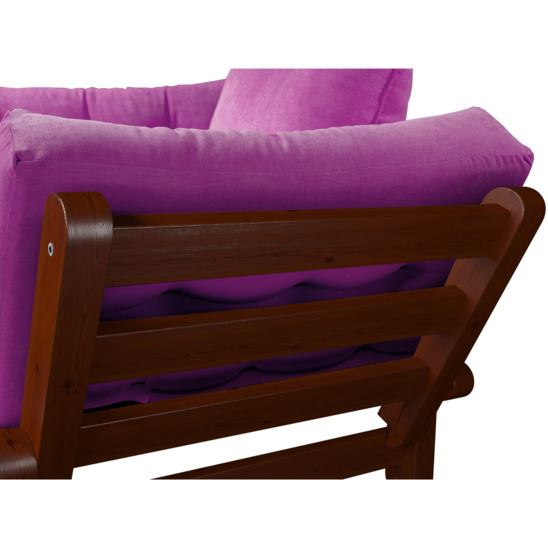 Кресло Сламбер, Velvet розовый/ вишня - фото 5