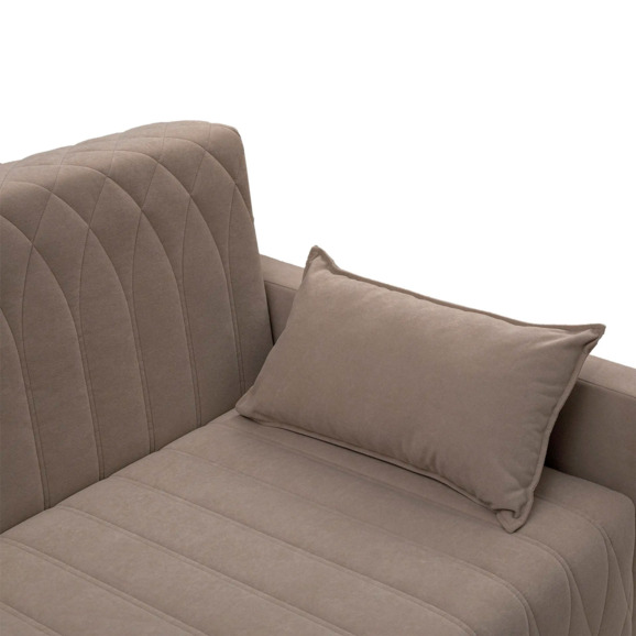 Диван-кровать Митчел Лео 122, коричневый - фото 4