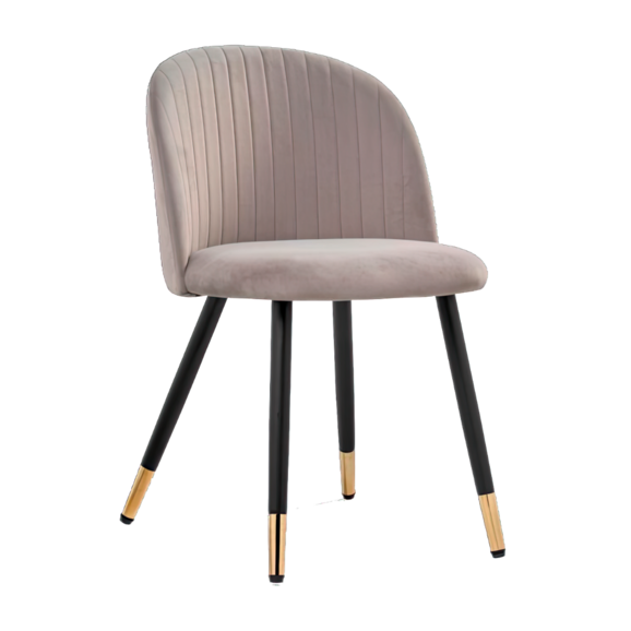 Стул Gabi latte / black / gold - фото 1