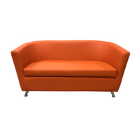 Фотография товара Диван Вейв двухместный, оранжевый от компании ChiedoCover.