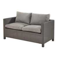 Настоящее фото товара Плетеный диван Горт, коричневый, произведённого компанией ChiedoCover