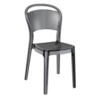 Настоящее фото товара Прозрачный стул Сиеста Контракт черный, пластиковый, произведённого компанией ChiedoCover
