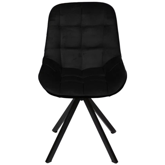 Стул Мускус, пирамида, велюр, черный, черный - фото 2