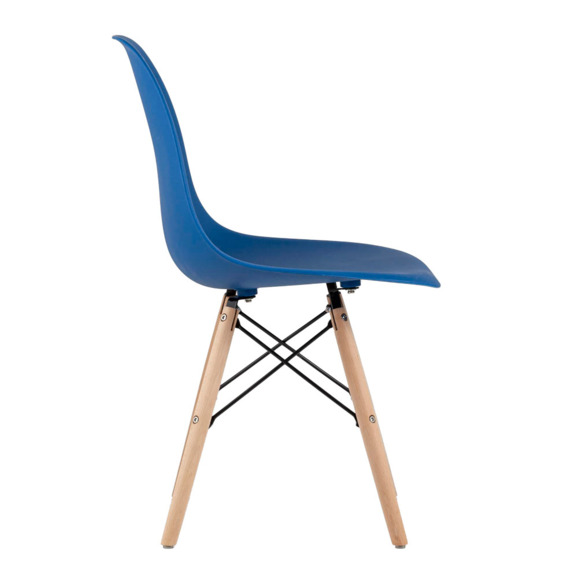 Стул Eames Style DSW синий (разборный каркас) - фото 3
