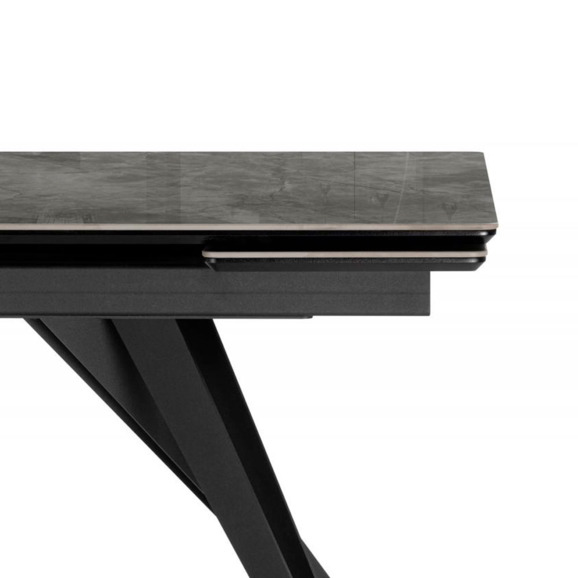 Керамический стол Дарвин 160(220)х89 серый мрамор baolai / черный - фото 5