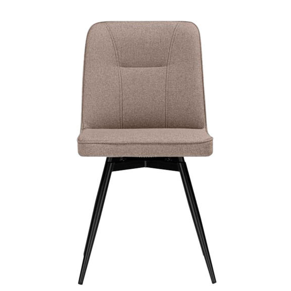 Стул на металлокаркасе Texas 3 поворотный светло-коричневый / черный Стул на металлокаркасе Texas 3 поворотный светло-коричневый / черный - фото 2