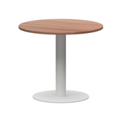 Фотография товара Стол круглый, темный шимо, белый, D90 от компании ChiedoCover.