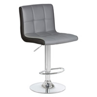 Настоящее фото товара Барный стул Candy регулируемый, серый, произведённого компанией ChiedoCover