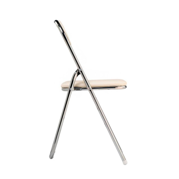 Стул на металлокаркасе Fold 1 складной beige / chrome Стул на металлокаркасе Fold 1 складной beige / chrome - фото 4