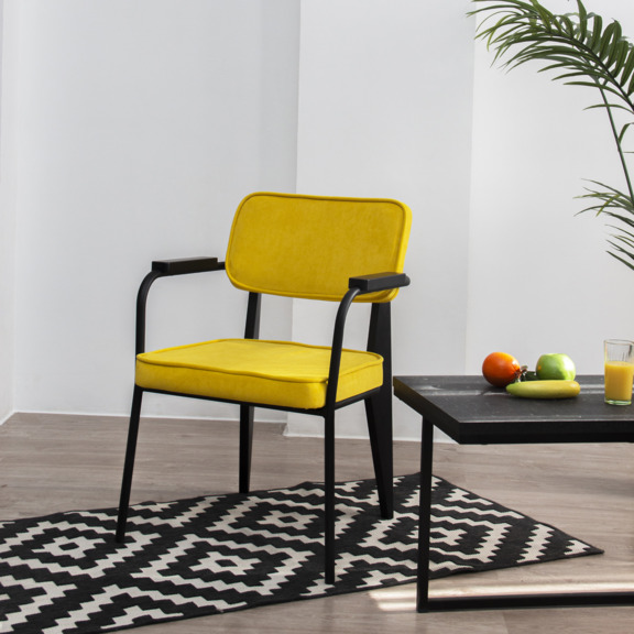 Фотография в интерьере товара Стул Mix массив бука, велюр Teddy 628 от компании ChiedoCover.