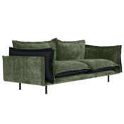 Фотография товара Диван Barcelona 2-местный, зеленый, черный от компании ChiedoCover.