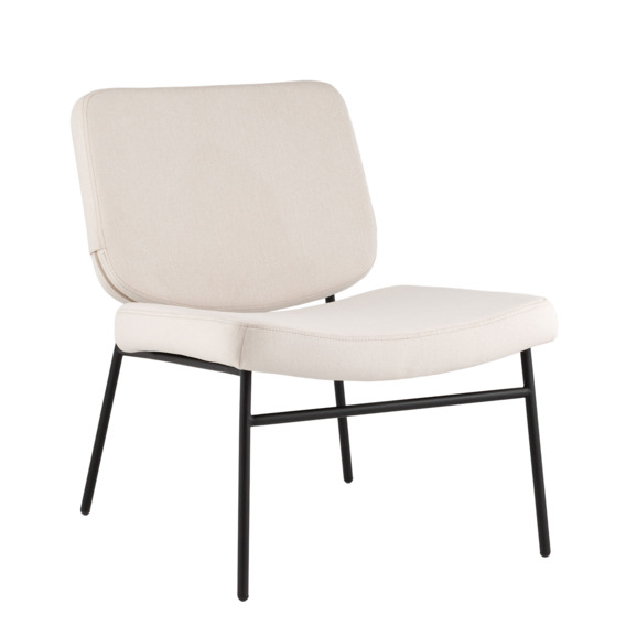 Кресло Abby, велюр молочный - фото 1