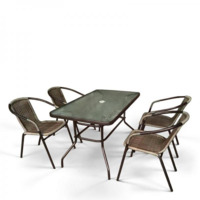 Настоящее фото товара Комплект мебели Спринг, 4 стула, капучино, произведённого компанией ChiedoCover
