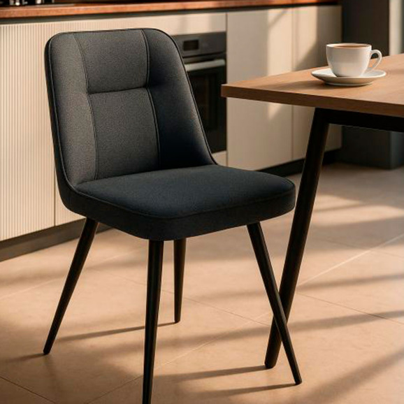 Стул на металлокаркасе Texas 3 поворотный темно-серый / черный Стул на металлокаркасе Texas 3 поворотный темно-серый / черный - фото 6