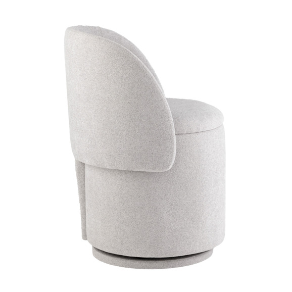 Пуф-трансформер Таунсвилл вращающийся с ящиком, светло-серый Пуф-трансформер Таунсвилл вращающийся с ящиком, светло-серый - фото 2