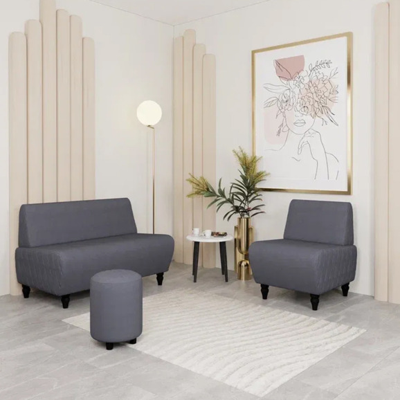 Диван Лотик, велюр, темно-серый - фото 6