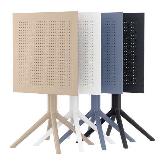 Стол складной Sky Folding Table, 600*600, черный - фото 5