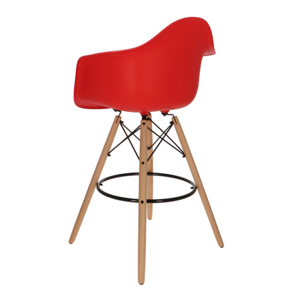  Кресло Eames DAW Барное Красное - фото 4