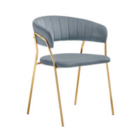 Фотография Стул на металлокаркасе Kamelia 1 gray / gold от производителя ChiedoCover, картинка продукции, реальное фото товара Настоящее фото товара Стул на металлокаркасе Kamelia 1 gray / gold, произведённого компанией ChiedoCover