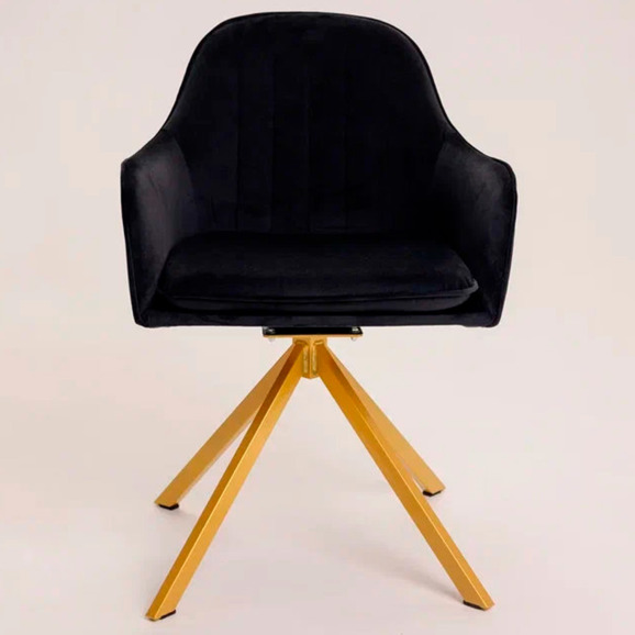 Кресло Сета, пирамида, черный, золотой - фото 2