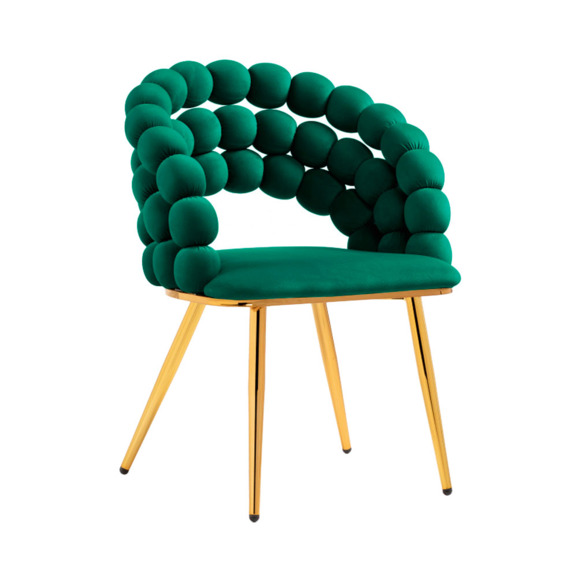 Стул Ball green, gold - фото 1