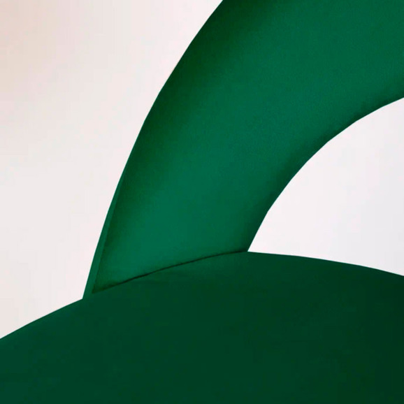 Стул Пиннате, барный, зеленый, черный, велюр - фото 8