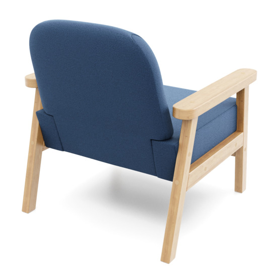 Кресло Лора береза, синее - фото 3