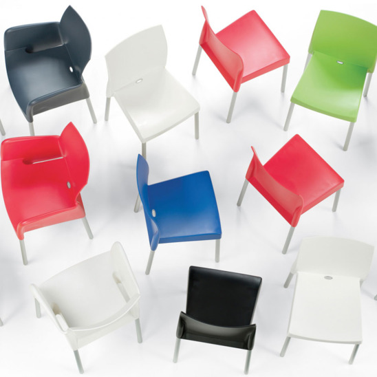 Кресло пластиковое Итинос, красный - фото 4