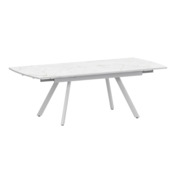 Фотография товара Стол раздвижной Фэйвор, азул, белый муар от компании ChiedoCover.