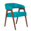 Стул Ricco, кожзам Galaxy Dark Green, ножки бук