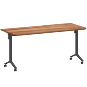 Фотография товара Стол мобильный складной радиусный, таксония, антрацит, 25 мм, 160*70 от компании ChiedoCover.