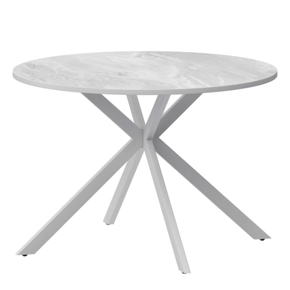 Стол нераздвижной Грант 900, лавант, белый муар Стол нераздвижной Грант 900, лавант, белый муар - фото 1