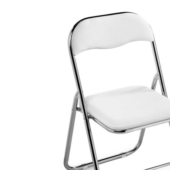 Стул на металлокаркасе Fold 1 складной white / chrome Стул на металлокаркасе Fold 1 складной white / chrome - фото 5