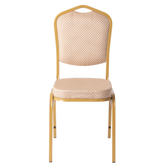 Стул Хит 20, жаккард Руми 812/4 бежево-коричневый, каркас золото Стул Хит 20, жаккард Руми 812/4 бежево-коричневый, каркас золото - фото 5