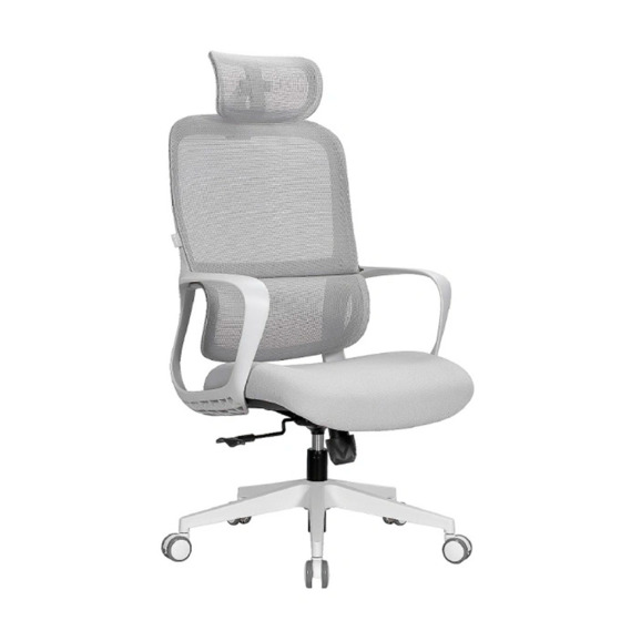 Офисное поворотное кресло Sparx loki grey hr / grey, mesh / fabric, светло-серый - фото 1