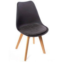 Настоящее фото товара Стул Eames Bon чёрный, произведённого компанией ChiedoCover