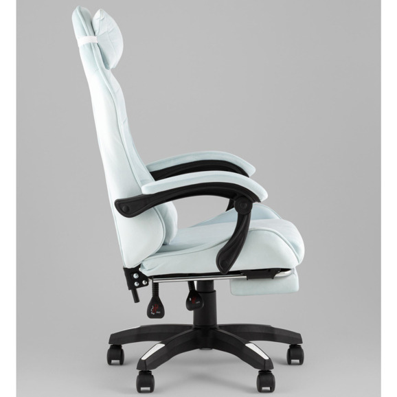 Кресло спортивное TopChairs MG-7019 велюр светло-голубой - фото 3