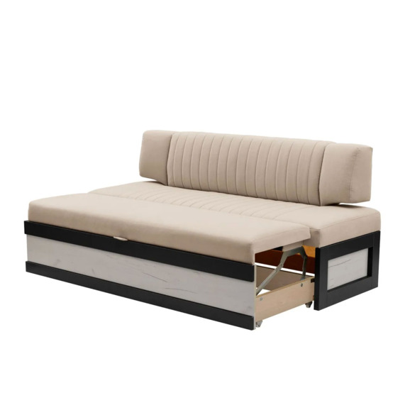 Диван для кухни Оттион 174 дуб крафт белый, бежевый - фото 3