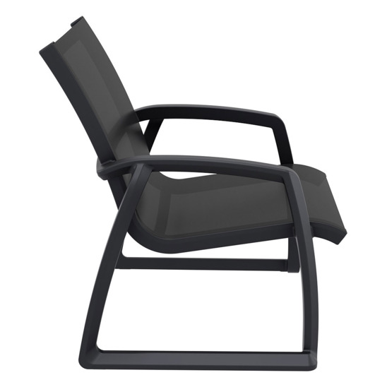 Кресло пластиковое Фронте, черный - фото 2