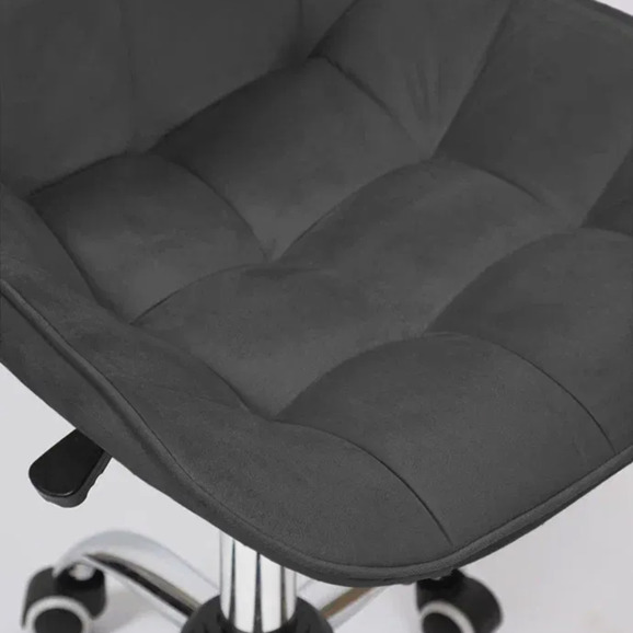 Стул Мускус, хром, темно-серый, велюр - фото 7