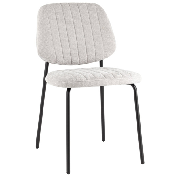 Стул обеденный Patrys, светло-серый, шенилл - фото 1