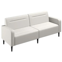 Настоящее фото товара Диван Папилла, экокожа, 182 см, белый, произведённого компанией ChiedoCover