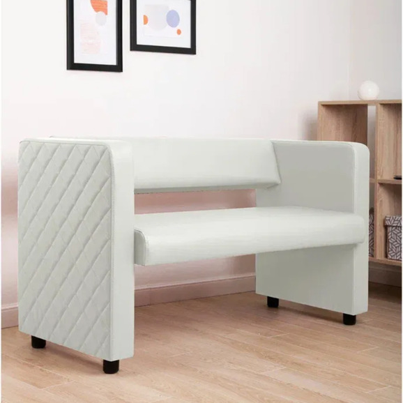 Диван Тепал, экокожа, белый - фото 5