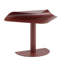 Настоящее фото товара Столик журнальный Corus, металл, бордовый, произведённого компанией ChiedoCover