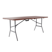 Фотография товара Стол складной Samman Van R, коричневый, под ротанг, 184*76*73 см от компании ChiedoCover.