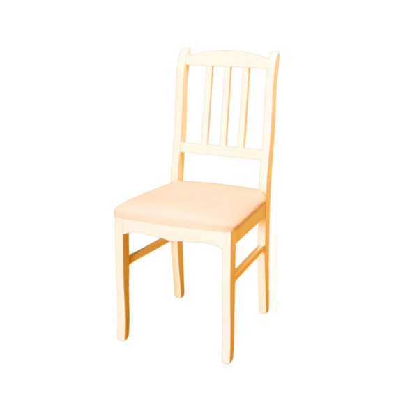 Стул Римини, массив березы, кожзам ваниль - фото 2