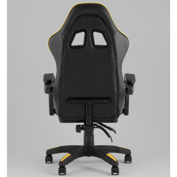 Кресло спортивное TopChairs MG-7043 черно-жёлтый - фото 4
