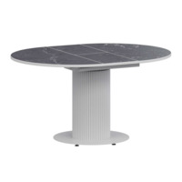 Фотография Стол раздвижной Амор 1000+300 даркстоун, Белый муар от производителя ChiedoCover, картинка продукции, реальное фото товара Настоящее фото товара Стол раздвижной Амор 1000+300 даркстоун, Белый муар, произведённого компанией ChiedoCover