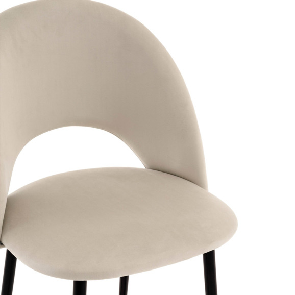 Стул полубарный Меган SN, велюр, бежевый - фото 7