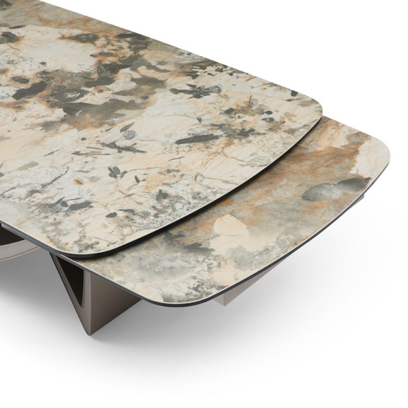 Стол Эдем, серый-шампань металлик Стол Эдем, серый-шампань металлик - фото 4